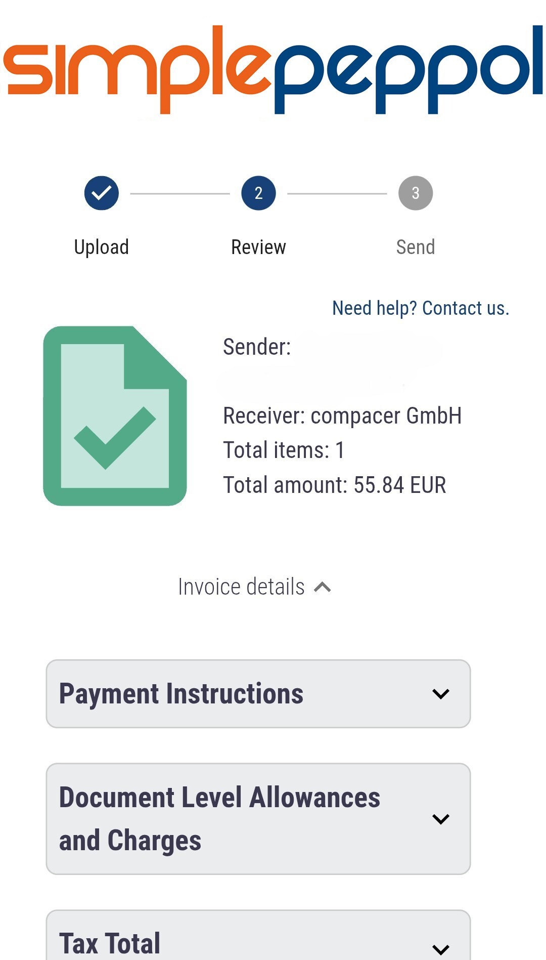 simplepeppol check 2 bearbeitet